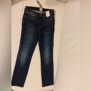Jcrew dark blue straight jeans